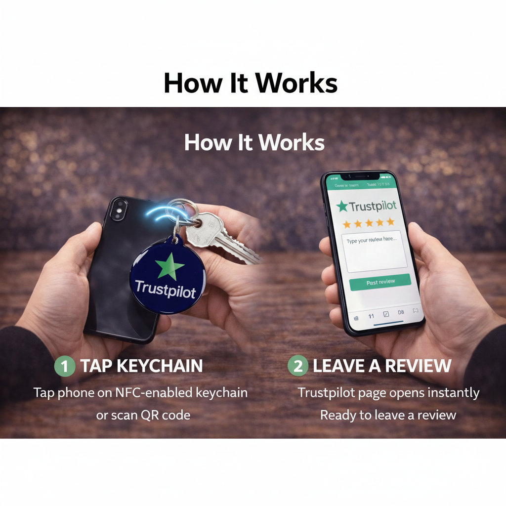 How It Works - Trustpilot Keychain Instructions