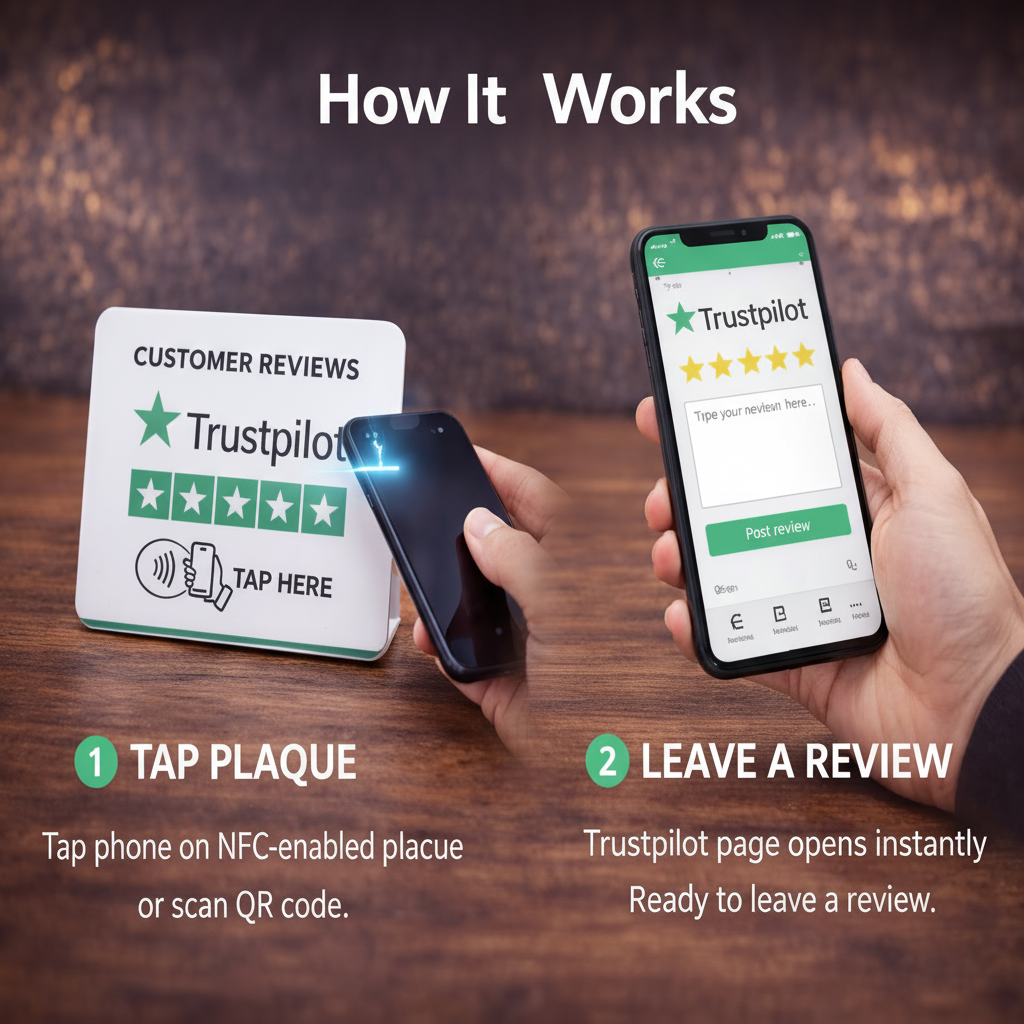 How It Works - Trustpilot Plaque Instructions