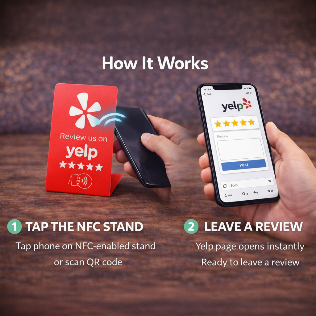 How It Works - Yelp Stand Instructions