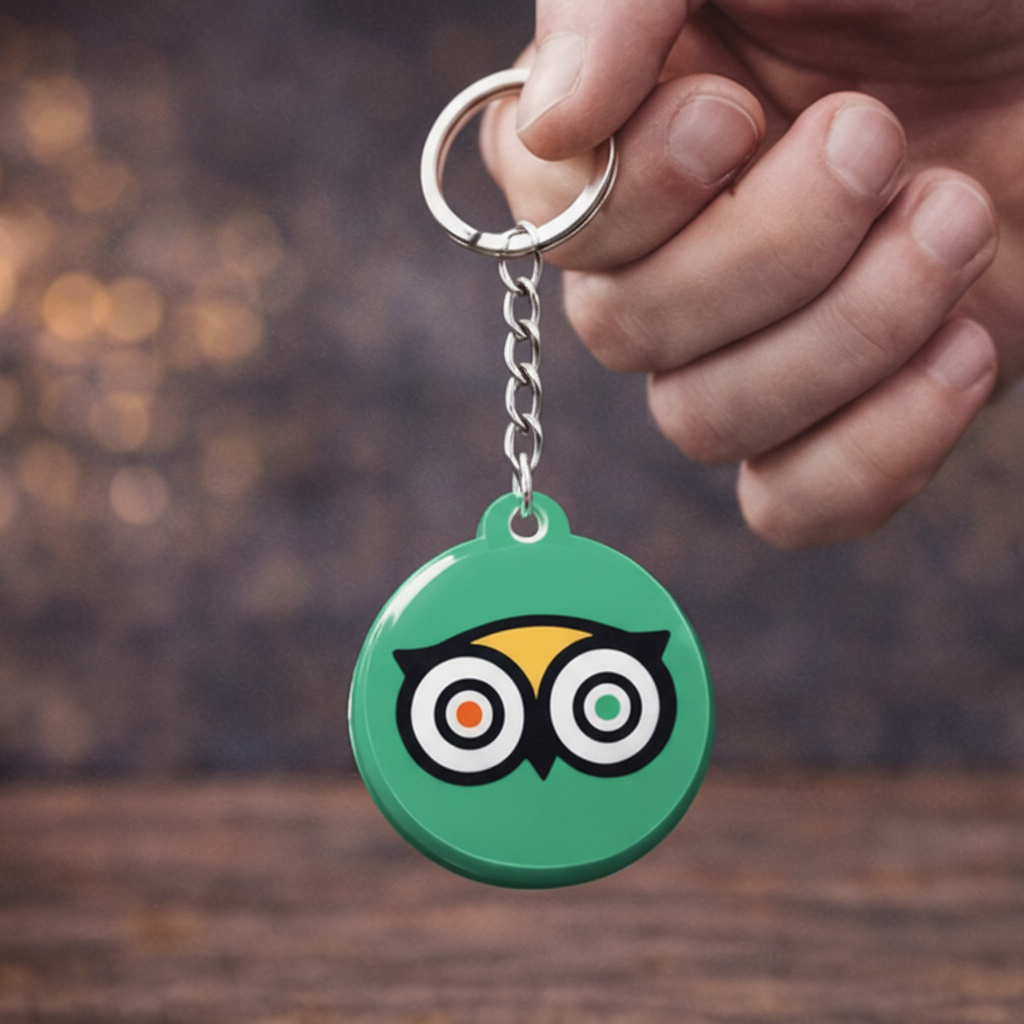 TripAdvisor Keychain - In Hand