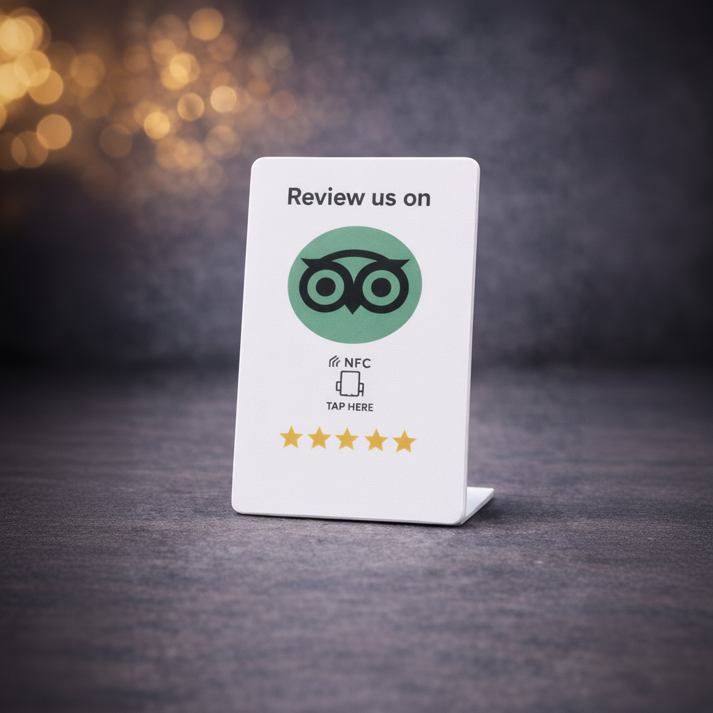 TripAdvisor Stand - Bokeh Background