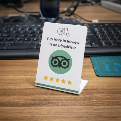 TripAdvisor Stand - Desk Setup