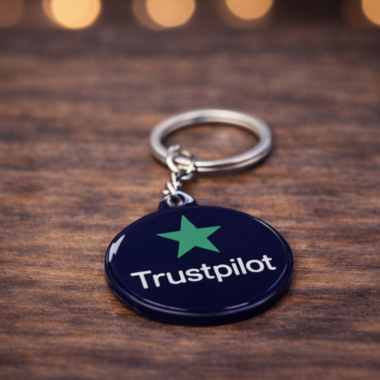 Trustpilot Keychain - Bokeh Background