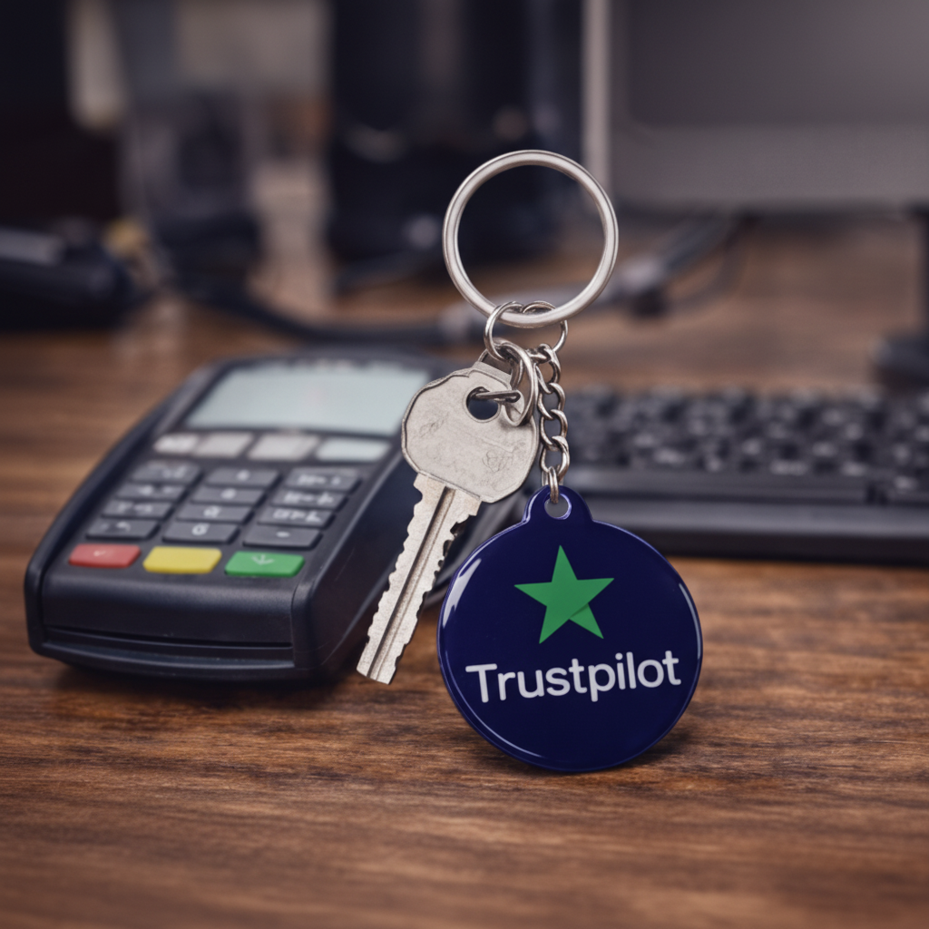 Trustpilot Keychain - With Keys and Terminal