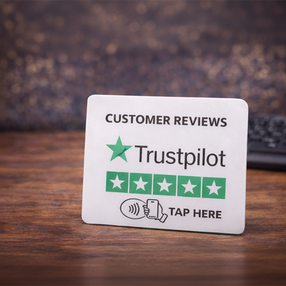 Trustpilot Plaque - Bokeh Background